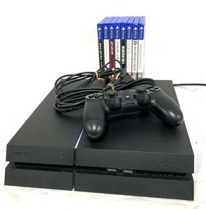 通電ok PS4 本体 ブラック SONY PlayStation4 CUH-1200Aプレステ4 ソニー ソフト付き 現状品 カ4