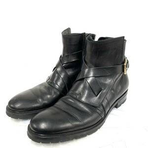 Dolce&Gabbana ブーツ ドルチェアンドガッバーナ 2434 6842 6 レザー 黒 ブラック シューズ メンズ紳士 現状品 靴 ブーツ 4