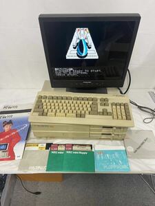 NEC PC-88 PC-88VA 2HD キーボード 、FD付 パーソナルコンピューター オーバーホール済 動作OK カy15