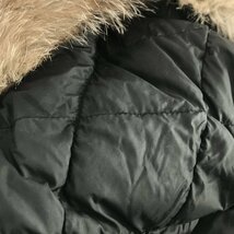 MONCLER モンクレール その他コート ダウン コート ブラック系 ポリエステル 中古 レディース_画像10