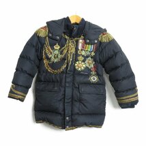 DOLCE&GABBANA ドルチェアンドガッバーナ ダウンジャケット キッズ ダウンジャケット ブラック系 ポリエステル 中古 キッズ_画像1