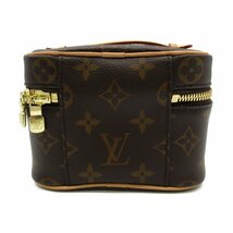 LOUIS VUITTON ルイ・ヴィトン ハンドバッグ ニース・ナノ ブラウン系 モノグラム 中古 レディース_画像2