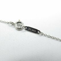 TIFFANY＆CO ティファニー ネックレス ヴォアール ダイヤ ネックレス クリア系 Pt950プラチナ ダイヤモンド 中古 レディース_画像5