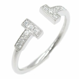 TIFFANY＆CO ティファニー リング・指輪 Tワイヤーダイヤリング クリア系 K18WG（ホワイトゴールド） ダイヤモンド 中古 レディース