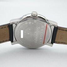 BVLGARI ブルガリ 腕時計 ソロテンポ ブルー系 ステンレススチール レザーベルト 中古 ユニセックス_画像6