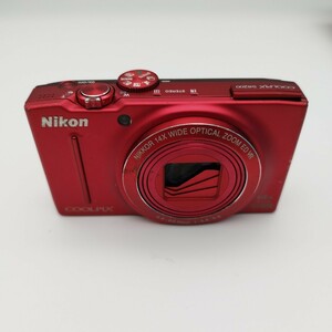 1円～　Nikon coolpix S8200 コンパクトデジタルカメラ レッド　ジャンク