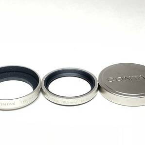 極上品 CONTAX TVS METAL HOOD + K-34 キャップ + P-Filter 30.5mmの画像1