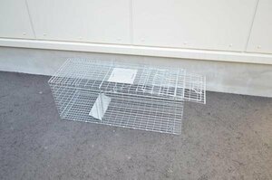 動物捕獲器 M 790ｘ300ｘ290ｍｍ 小動物捕獲器 ラッパーゲージ 踏板式罠 害虫駆除 キャッチャー 捕獲器 捕獲檻 猫 イタチ イノシシ