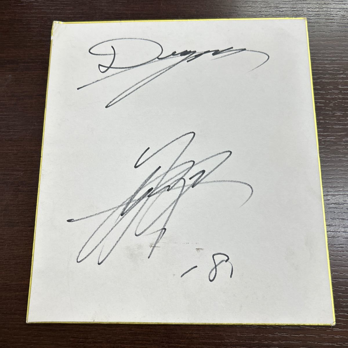 Chunichi Dragons Shota Suzuki # 18 Цветная бумага для рукописной подписи Цветная бумага для рукописной подписи, бейсбол, Сувенир, Сопутствующие товары, знак