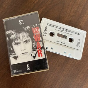 美品★希少★U2カセットテープ、WAR、USA版、Island Records、Warner、Atlantic Recording