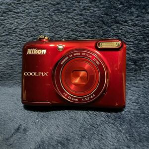 【難あり】 「Nikon COOLPIX L28 デジタルカメラ」 ジャンク 簡易チェックOK 単三電池使用 コンパクト デジカメ ニコン クールピクス