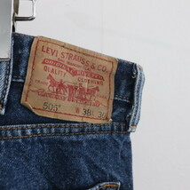 C208 2000年代製 Levis リーバイス 505 デニムパンツ■00s 表記38インチ ブルー 青 アメカジ ストリート 激安 卸売 希少 90s 80s 70s _画像3