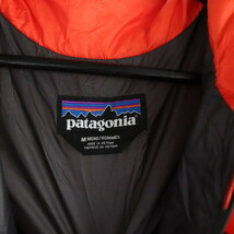 a49 2000年代製 patagonia パタゴニア 84022 中綿ジャケット■00s 表記Mサイズ オレンジ ハーフジップ ポリエステル アメカジ 古着卸 古着_画像3
