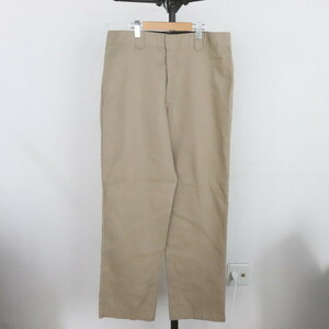 d82 2000年代製 Dickies ディッキーズ 874 コットンパンツ■00s 37インチくらい ベージュ チノパン ワーク 古着 アメカジ ストリート 激安