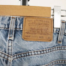 g120 90sビンテージ Levis リーバイス 505 デニムパンツ■1990年代製 表記31インチ ブルー Gパン ジーンズ アメカジ 古着 古着卸 激安 希少_画像5