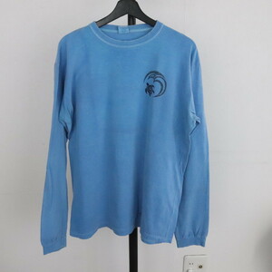 D161 2000年代製 アニマル 長袖Tシャツ crazyshirt クレイジーシャツ■00s 表記Mサイズ ブルー ロンT サーフ 古着 アメカジ ストリート 90s