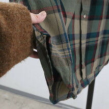 D233 2000年代製 PENDLETON ペンドルトン ウールシャツ■00s 表記XLサイズ グリーン マルチカラー チェック ボタンダウン 古着 アメカジ_画像7