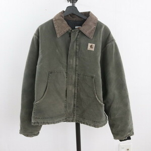 A245 2000年代製 Carhartt カーハート トラディショナルジャケット■00s 約XLサイズ ダック グリーン アメカジ ストリート 古着 古着卸 検