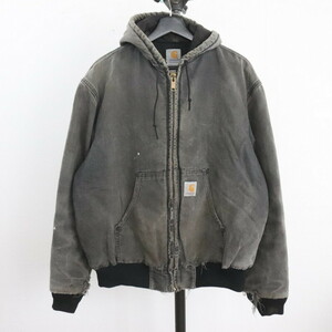 N225 2000年代製 Carhartt カーハート アクティブパーカー■00s 表記Lサイズ 古着 アメカジ ストリート 中綿 BLK 黒 ブラック 90s 80s 70s