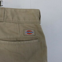 e155 90sビンテージ ディッキーズ DICKIES ワークパンツ USA製 TALONジッパー■1990年代製 表記44インチ ベージュ チノパン アメカジ 80s_画像3