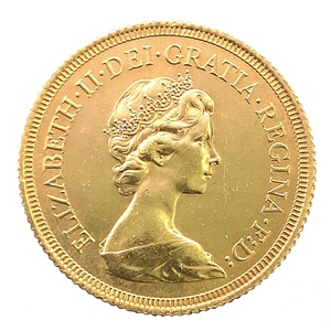 ソブリン金貨 聖ジョージ竜退治 エリザベス2世 金貨 イギリス 1976年 22金 8g イエローゴールド GOLD コレクション 美品