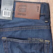 1円/G-STAR RAW/28インチ/デニムパンツ 3301 STRAIGHT 51002.4639 ウォッシュ加工 ストレート ジーンズ 新品/紺/ネイビー/ia238/_画像6