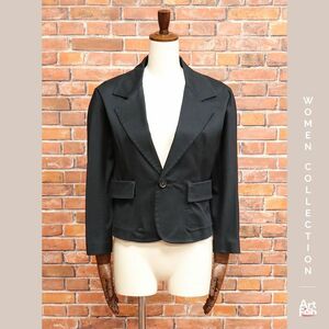 1円/春夏/DSQUARED2/IT42サイズ/S72BN0615 ショート ブレザー ジャケット イタリア製 ディースクエアード 新品/黒/ブラック/iy188/