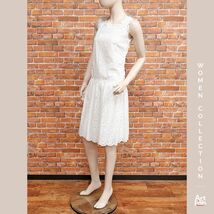 1円/春夏/ERMANNO SCERVINO/IT40サイズ/訳 アイレットレース ワンピース イタリア製 エルマンノシェルビーノ 新品/白/ホワイト/iz155/_画像1