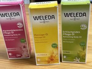 WELEDA・ヴェレダ ボディオイル ■ローズ・シトラス・カレンドラ・開封品未使用