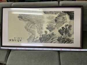 Art hand Auction 戸0131 絵 額 中国, 絵画, 油彩, 自然, 風景画