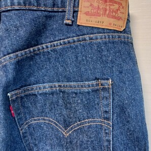 53 Levi's 504XX 504-0217 W34 ビンテージ デニム 黒カン TALON リーバイス VI LEVIS 赤タグ 紙パッチ ジーンズ W34 L32 STRAUSS&CO.の画像4