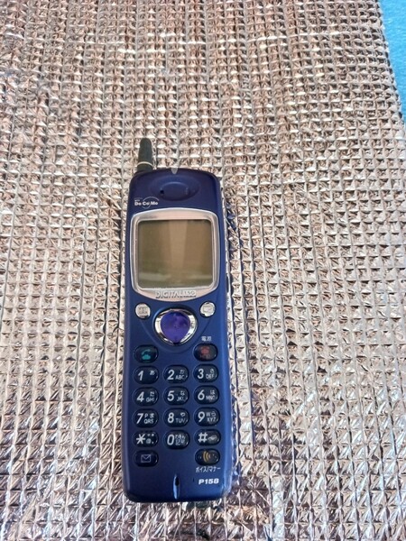 送料込 ドコモ ムーバ P158 白ロム ブルー ガラケー 携帯電話 DIGITAL