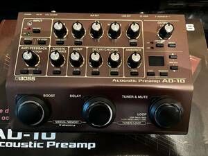 BOSS AD-10 Acoustic Preamp ボス アコースティックギタープリアンプ エフェクター 