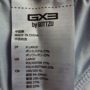 新品 未使用 GX3/ジーバイスリー  競パン風ビキニ 競泳水着をオマージュしたビキニパンツ 透け 白＆紺 ＸL の画像3