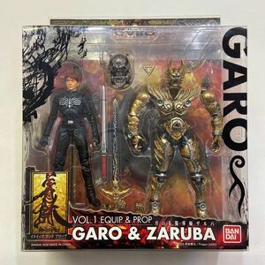 【開封済み】バンダイ ガロ&魔導輪ザルバ イクイップ&プロップ VOL.1 フィギュア GARO 牙狼 