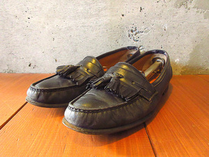 ビンテージ●Salvatore Ferragamoタッセルローファーsize 10D●240224k5-m-lf-28cmメンズサルバトーレフェラガモ革靴レザー