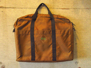 ビンテージ70's80's●REIナイロンハンドバッグ茶●240224k8-bag-hnd 1970s1980sボストンバッグブリーフケースメンズ