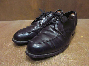 ビンテージ80’s●NUNN BUSHレザーUチップシューズ黒size 3 E●240224j4-m-dshs-26cm古着1980s革靴