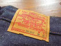 ビンテージ80’s●DEADSTOCK Levi’s 701表記W29 L31●240225k4-m-pnt-jns-W29 1980sデッドストックリーバイス_画像5