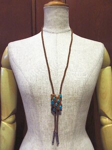  Vintage * Navajo wood charm loop Thai *240216c5-ncl Indian turquoise necklace accessory 