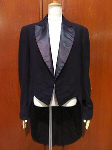  Vintage ~20's* tail пальто чёрный *240216c1-m-jk-tl 1920s мужской tailored jacket фрак смокинг костюм 