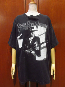 ビンテージ90's●STEVIE RAY VAUGHANプリントTシャツ黒size XL●240228i5-m-tsh-bnスティーヴィー・レイ・ヴォーンバンドバンT