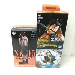 ONE PIECE 一番くじワンピース メモリアルログA賞ルフィBATTLEフィギュア/E賞No.05エース/E賞神・エネル決闘ノ記憶 3個セット ジャンク品