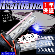 HIDキット 12V 保証付 55W バラスト 明るさUP 2個 LEDよりHIDの力強い明るさ ヘッドライト フォグランプ H8 H11 H16 10000k 12000k 30000k_画像4