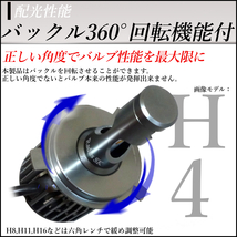  ニッサン ノート マイナー前 H4 フォグランプ LED ホワイト 6000k 12V 24V 最新バージョン 1年保証 12万cd_画像5