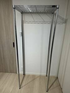 【最低落札価格なし　1円〜】スチールラック　アイリスオーヤマ　1段　高さ168ｃｍ　70×46cm