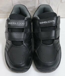 16 01667 * wing bru Don sneakers 22.0 cm black work shoes wide width 4E[USED goods ]