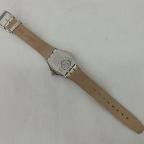 【中古動作品】★swatch IRONY アイロニー 3針クォーツ レディース腕時計 AG2015 SWISS MADE 金文字盤/ベルトの画像6