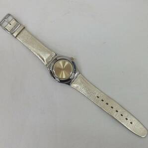 【中古動作品】★swatch IRONY アイロニー 3針クォーツ レディース腕時計 AG2015 SWISS MADE 金文字盤/ベルトの画像5