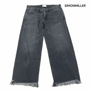 USA製★ SIMONMILLER サイモンミラー USED加工 フリンジ♪ ワイド デニム パンツ ジーンズ Sz.26　レディース　K4B00098_1#R